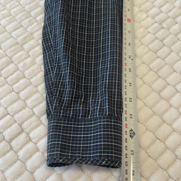 MICHAEL KORS plaid long sleeves Dress Shirt Men Large - Picture 12 of 13